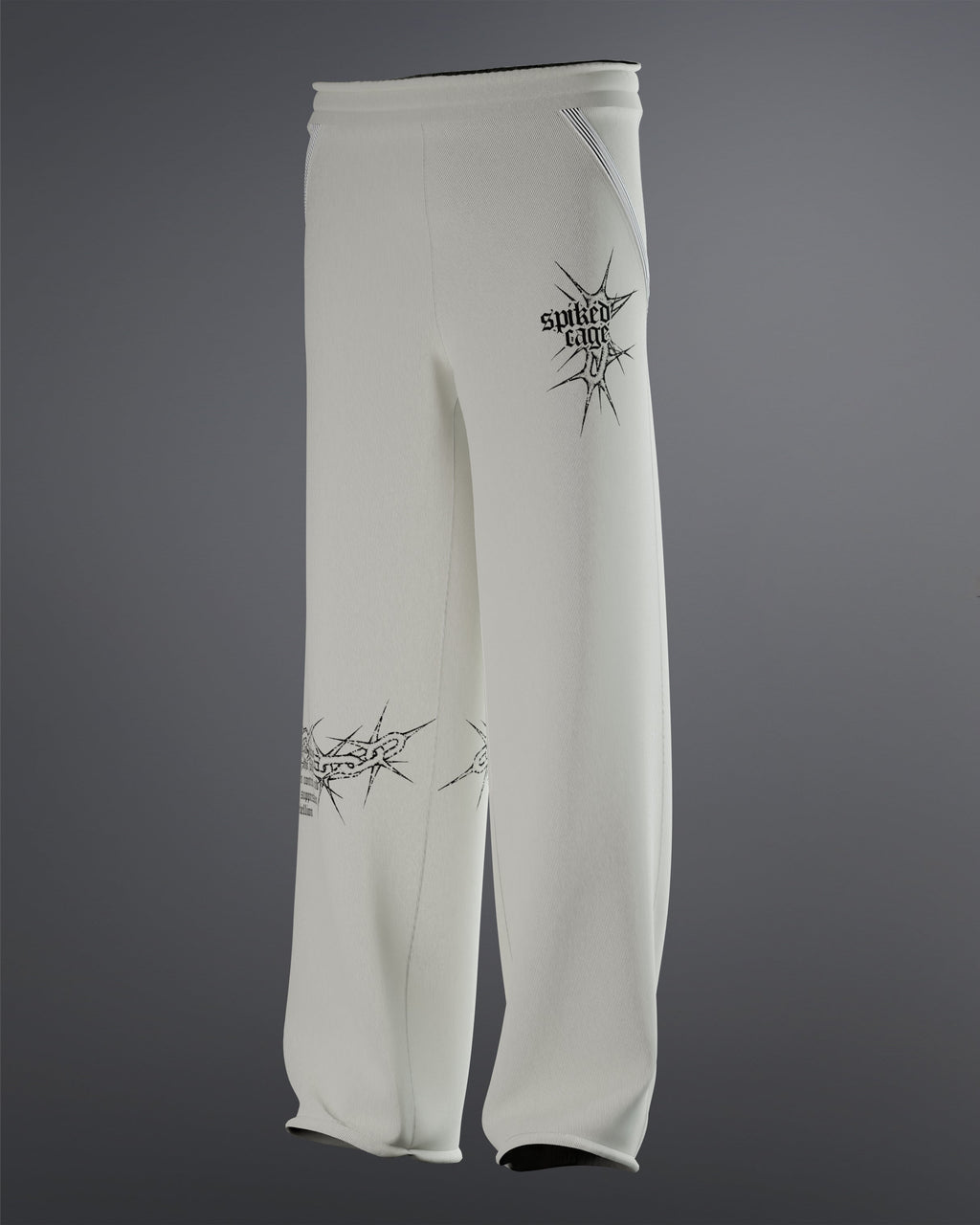 Spiked Cage Sweatpants  [OFF-WHITE]