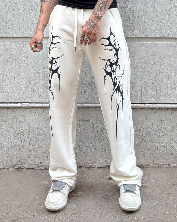 Spiked Cage Sweatpants  [OFF-WHITE]