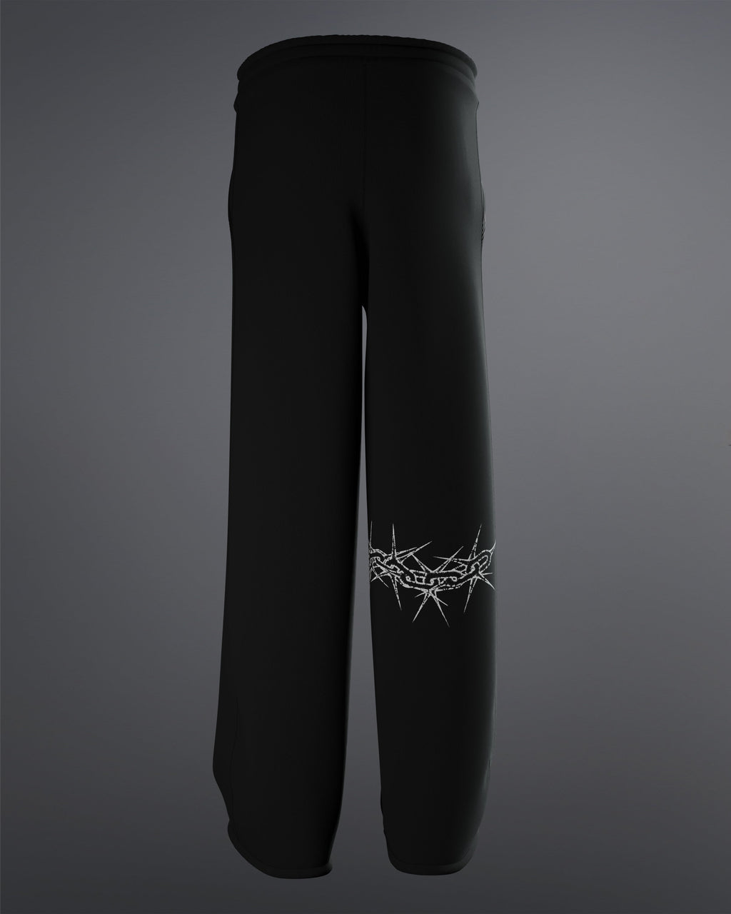 Spiked Cage Sweatpants  [BLACK]