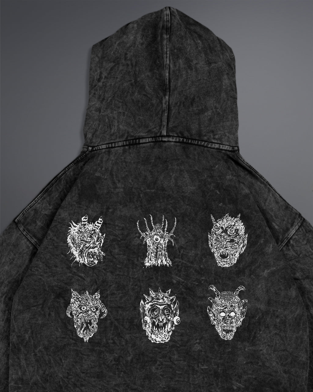 Malignant Prophecy Hoodie [ACID WASHED-SILENT ASH COLORWAY]