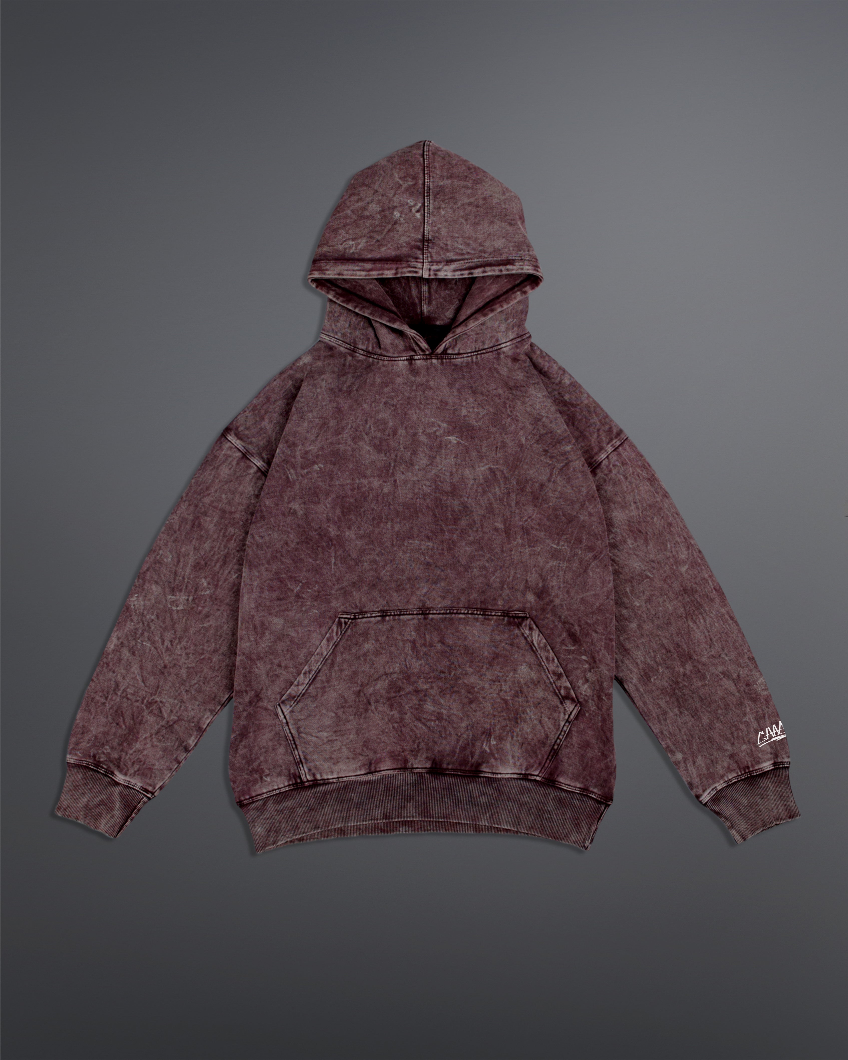 Acid washed hoodie [BLOOD STONE COLORWAY]
