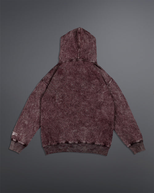 Acid washed hoodie [BLOOD STONE COLORWAY]