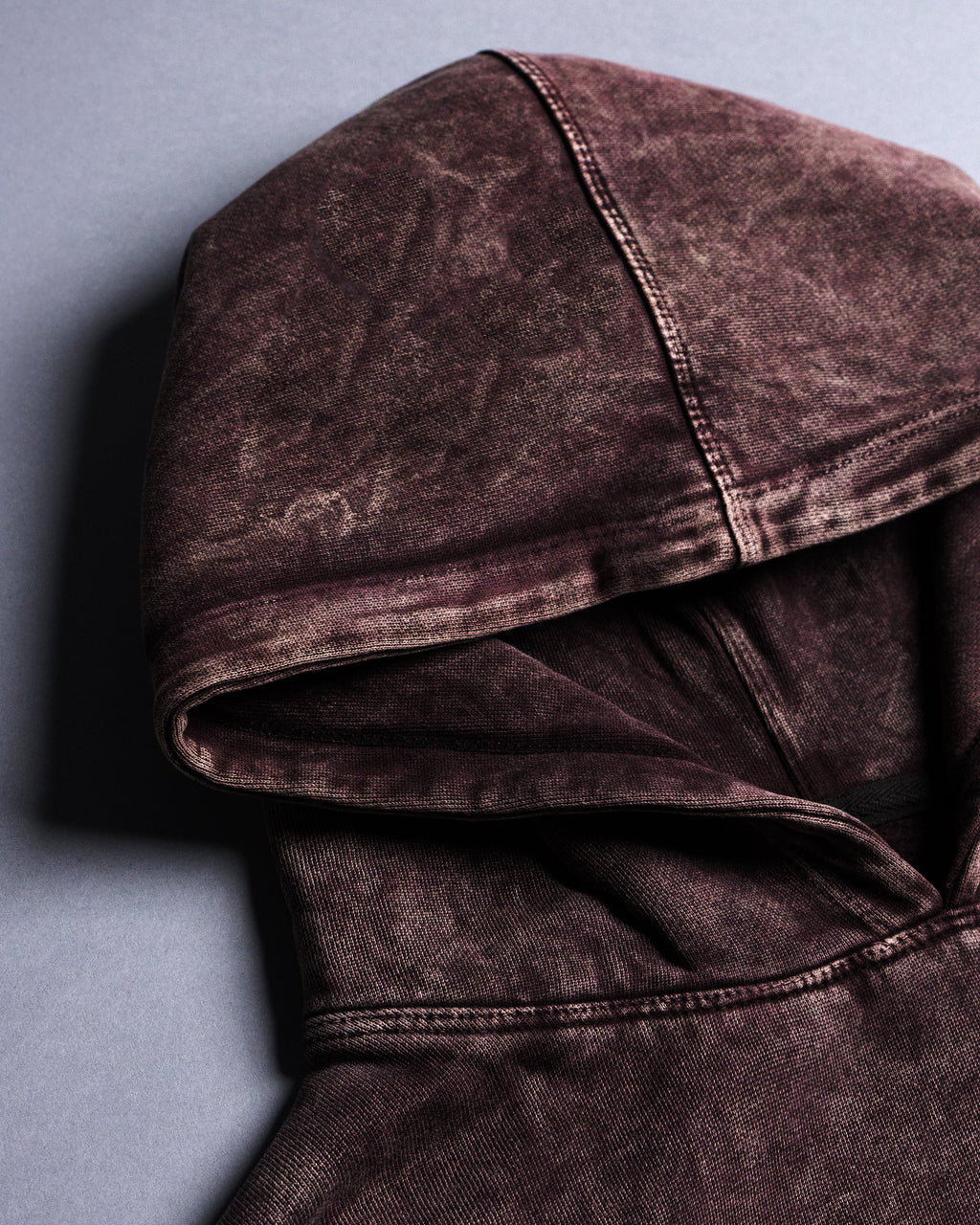 Acid washed hoodie [BLOOD STONE COLORWAY]