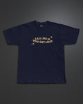 If Lost Regular Fit Graphic Tee [navy blue]