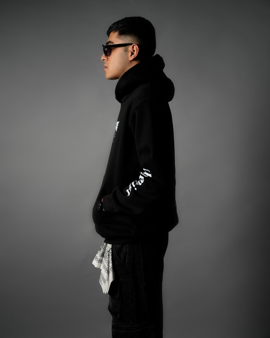 Echoes Of The Mist Oversized Hoodie [Black]
