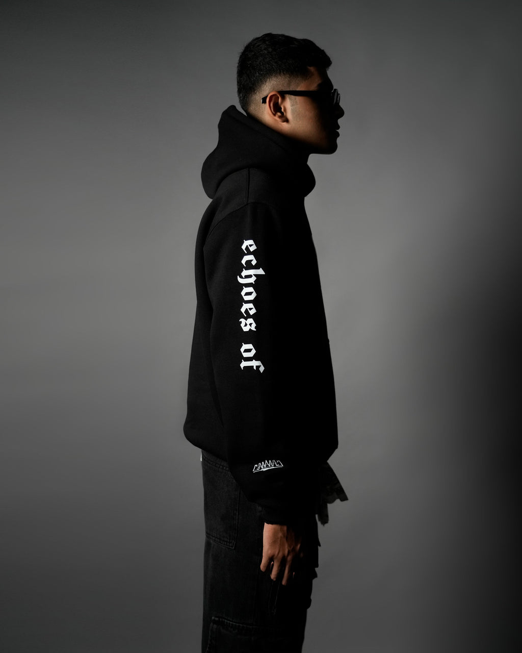 Echoes Of The Mist Oversized Hoodie [Black]