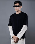 Dual-Fabric Full Sleeve T-shirt [DUNE COLOWAY]