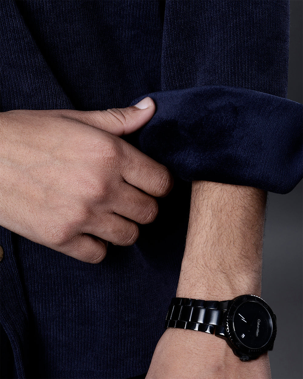Vel-Cord Shirt [Navy Blue]