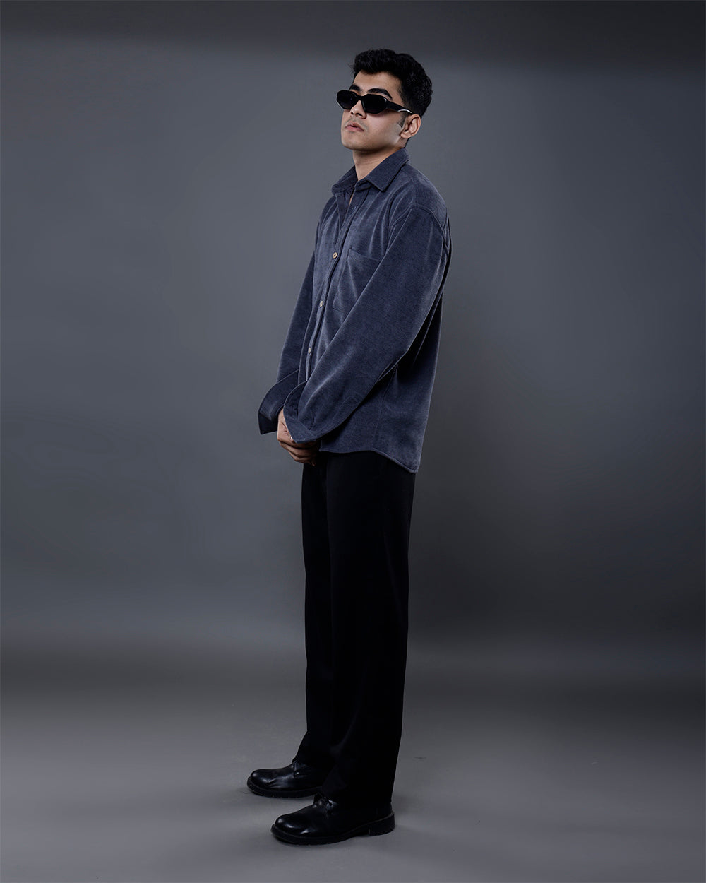 Vel-Cord Shirt [Grey]