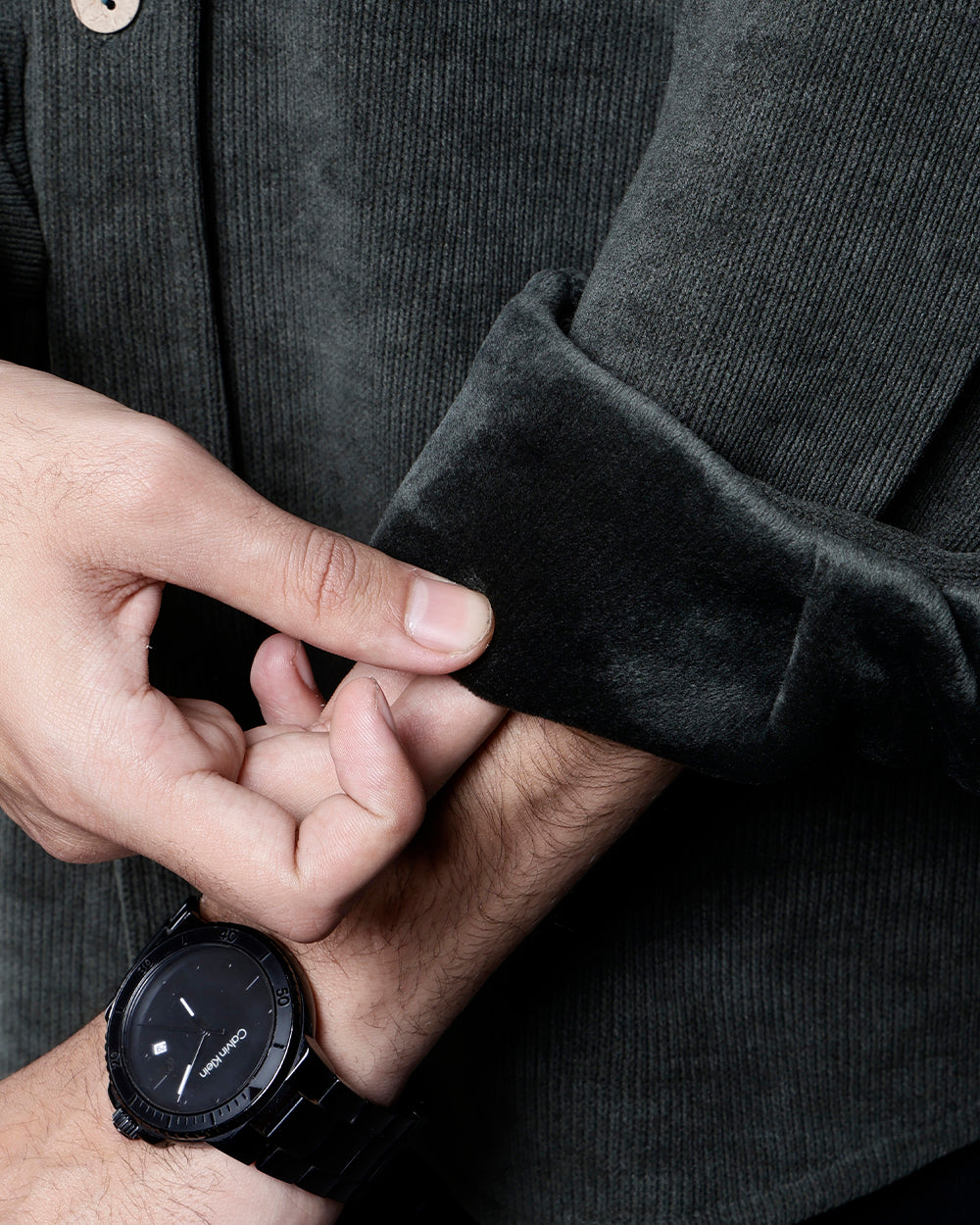 Vel-Cord Shirt [Olive Green]