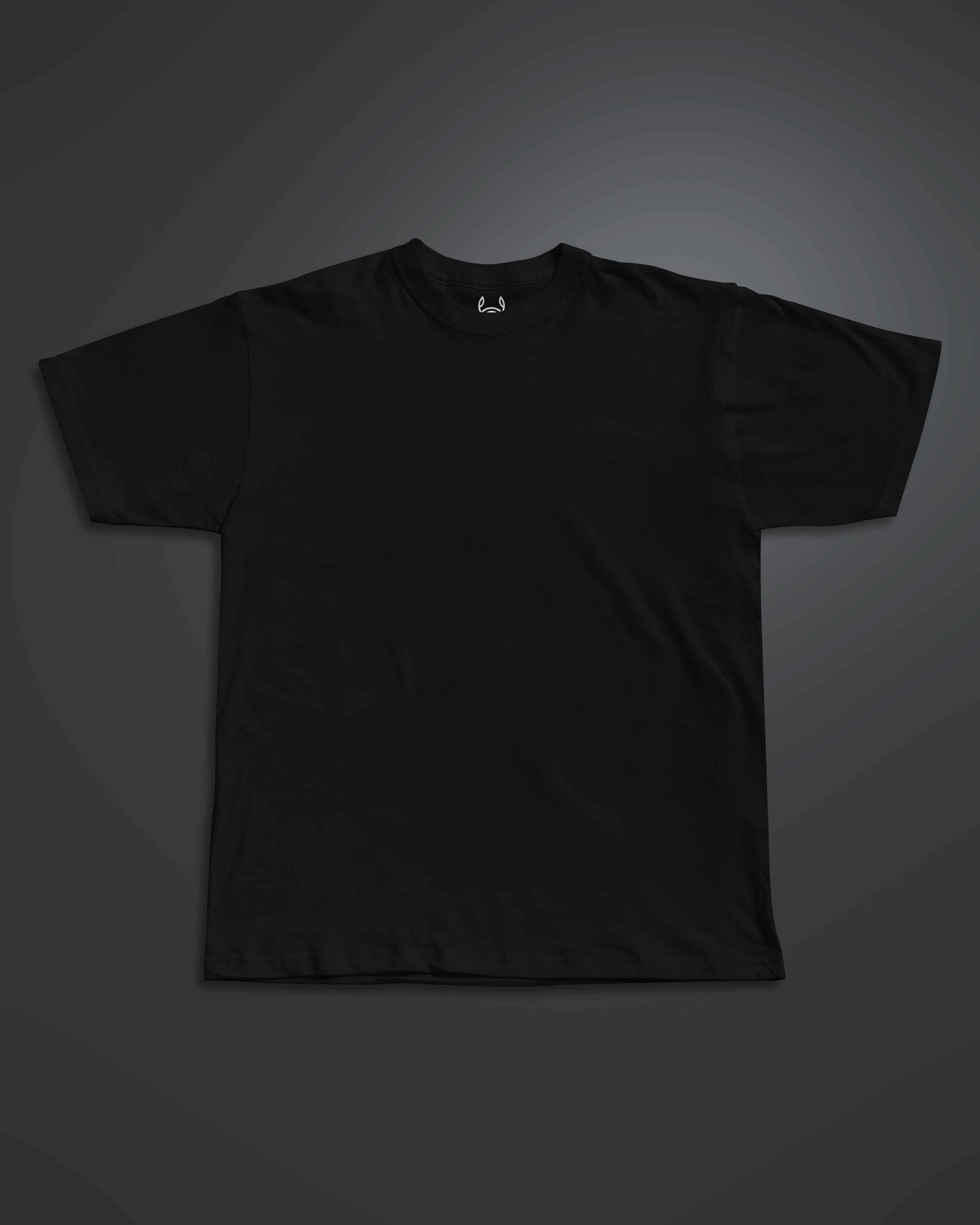 Black Reg-Fit tee