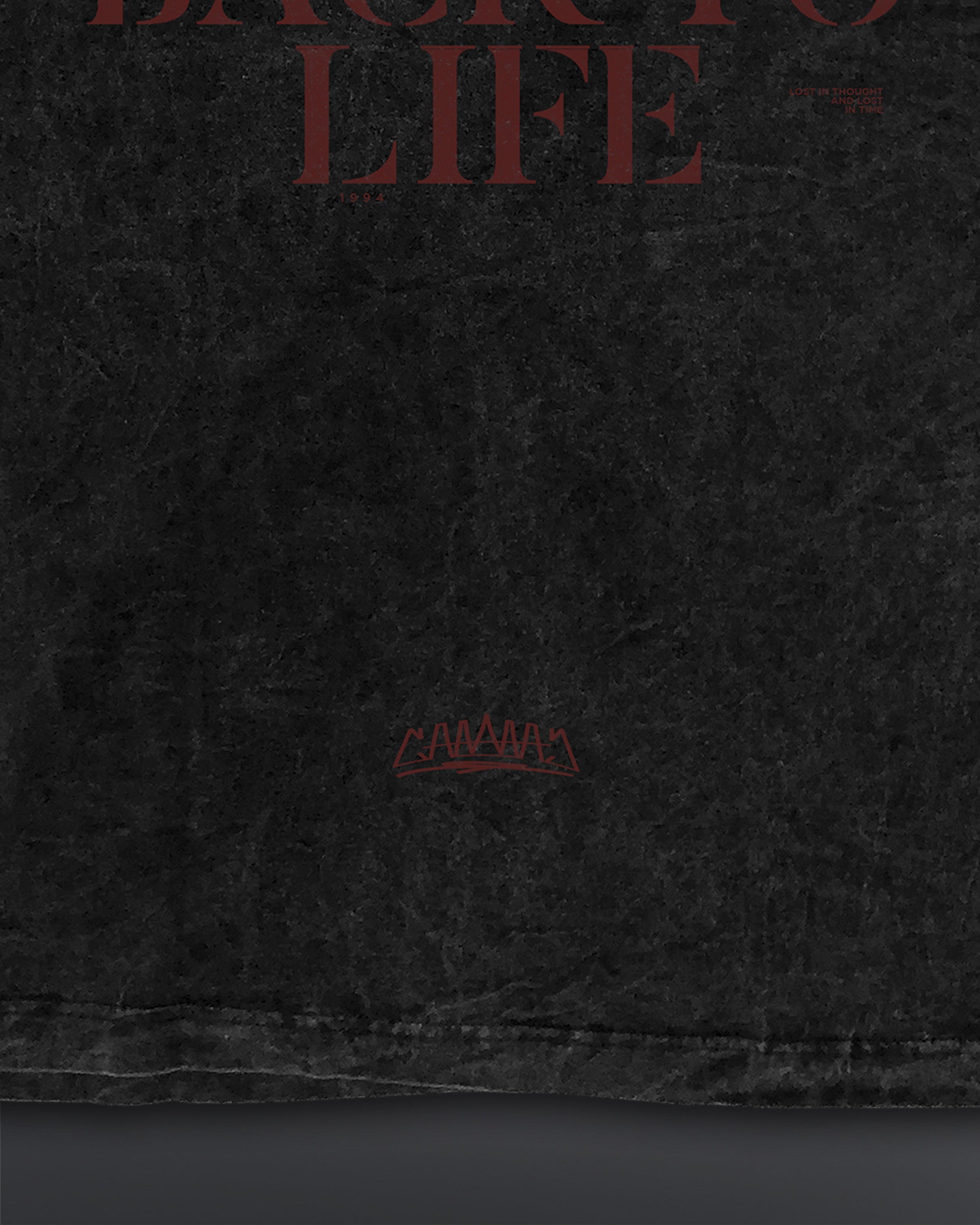 Coming Back To life Oversized Tee [ACID WASHED-SILENT ASH]