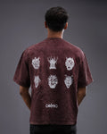 Malignant Prophecy Oversized tee [ACID WASHED-BLOODSTONE]