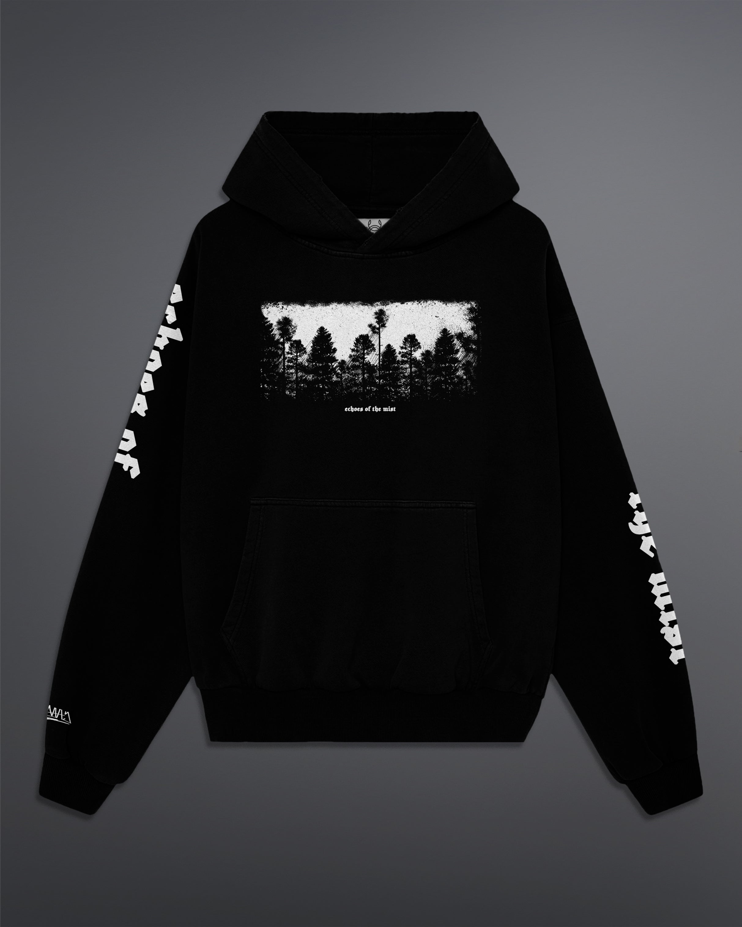 Echoes Of The Mist Oversized Hoodie [Black]