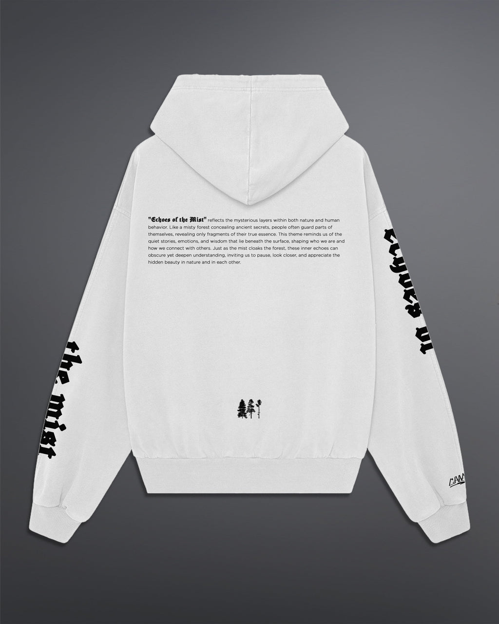 Echoes Of The Mist Oversized Hoodie [Off White]