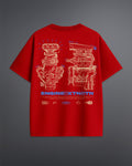 ENGINE EXTINCTION OVERSIZED TEE [RED]
