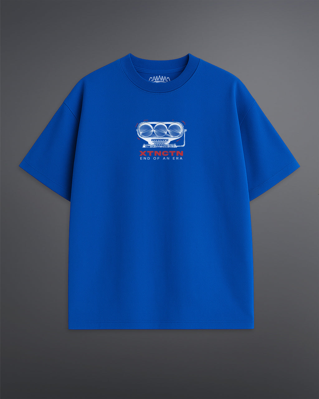 ENGINE EXTINCTION OVERSIZED TEE [BLUE]