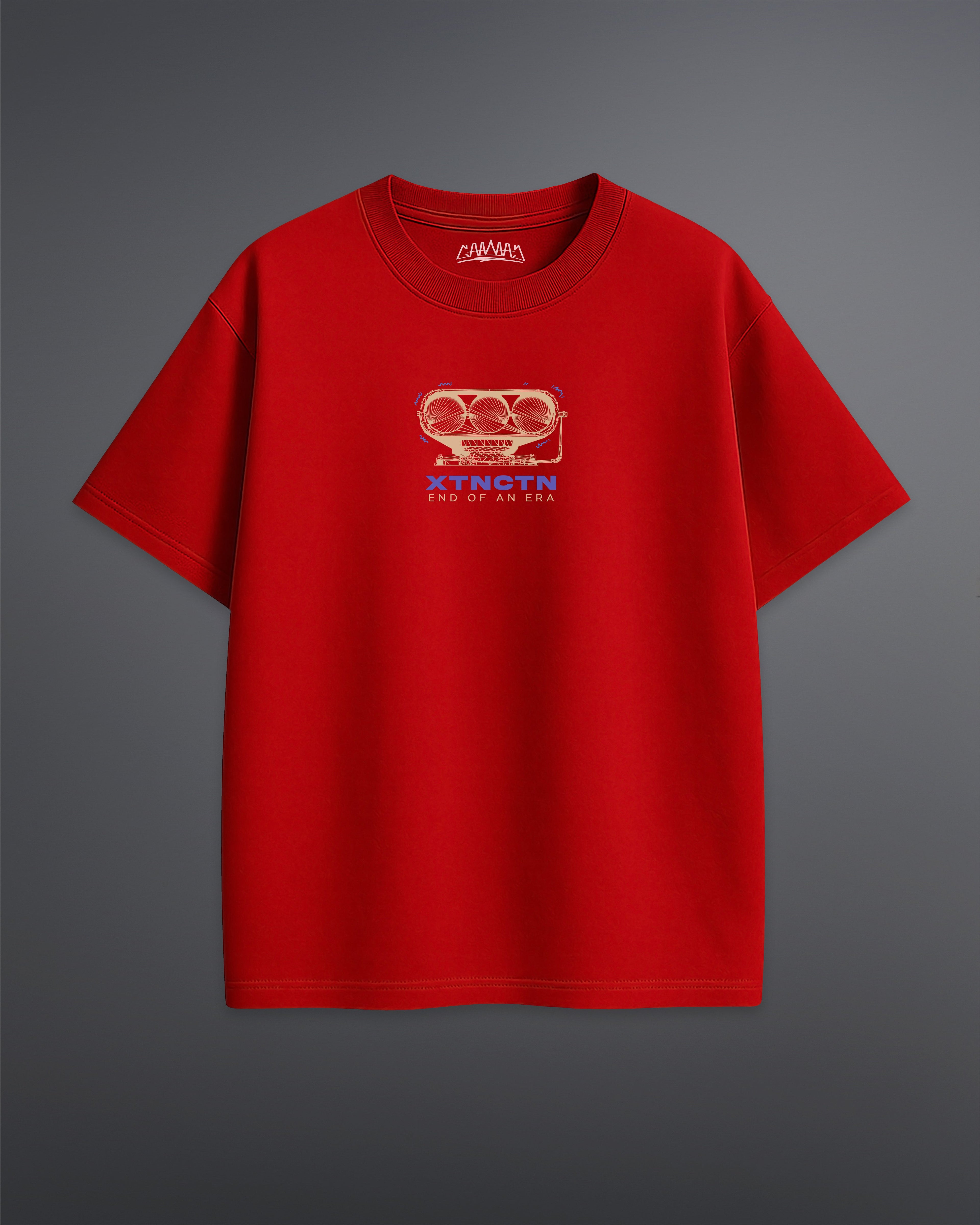 ENGINE EXTINCTION OVERSIZED TEE [RED]