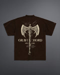 GRAVECHORD Oversized Tee [BROWN]