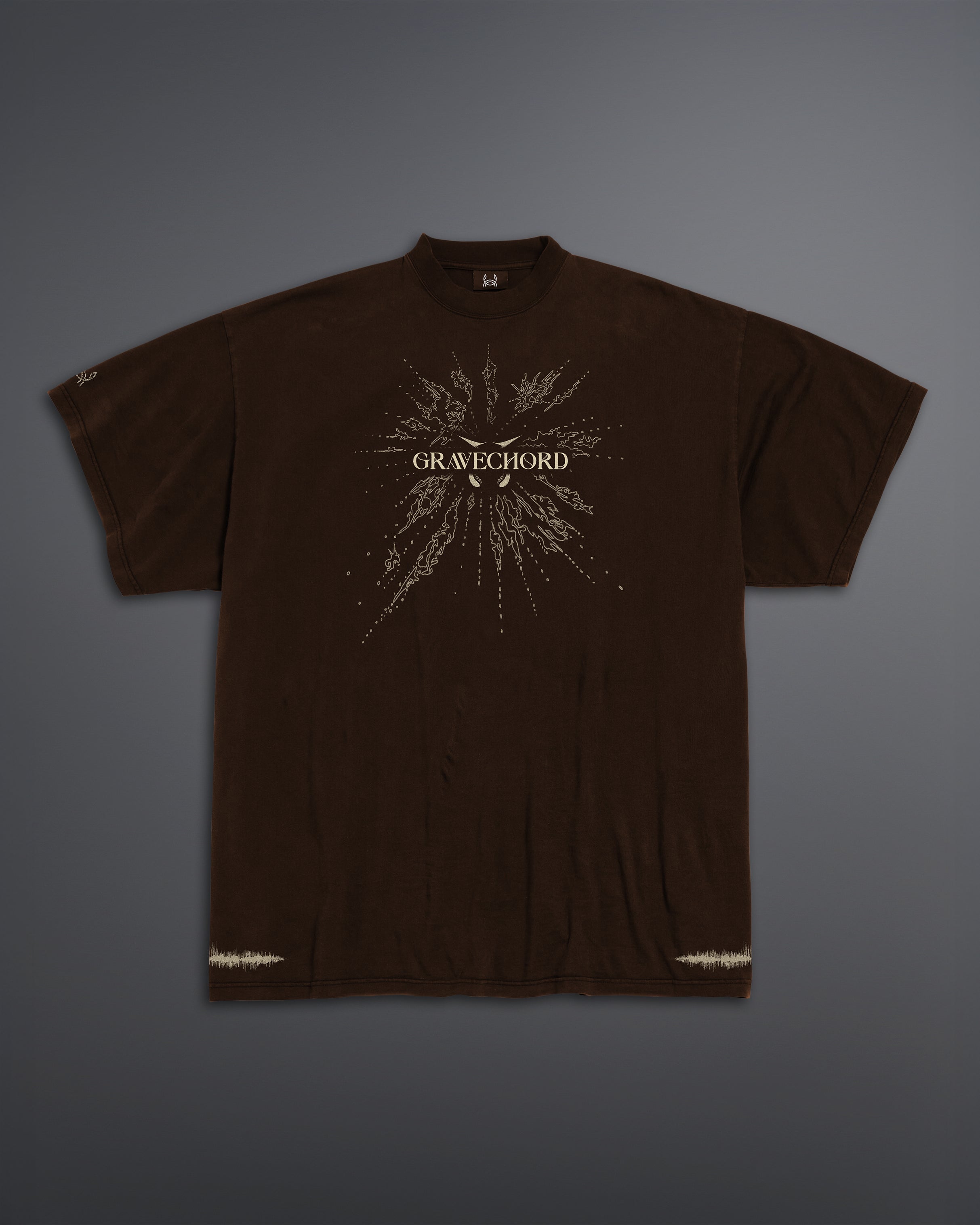 GRAVECHORD Oversized Tee [BROWN]