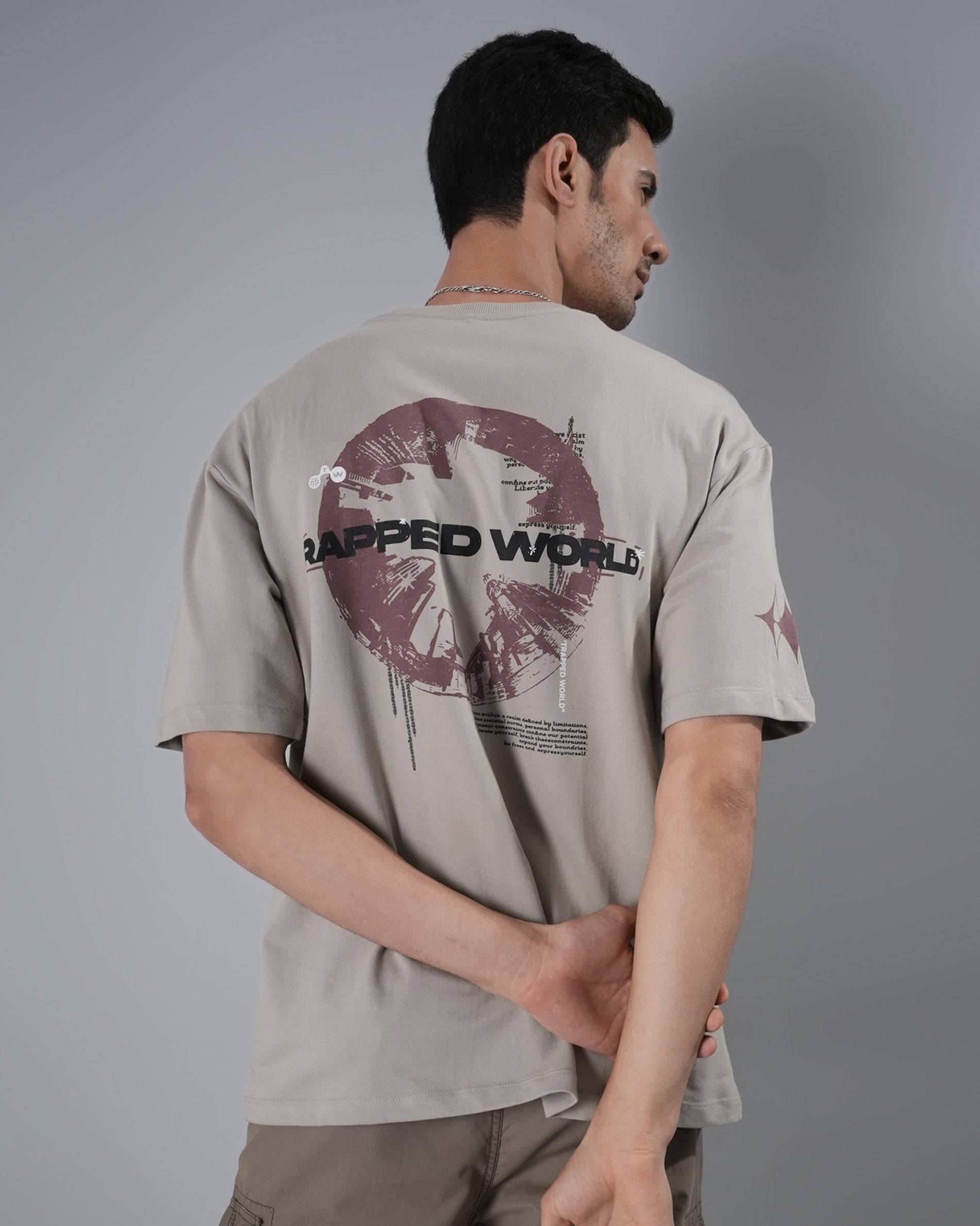Trapped World Oversized Tee
