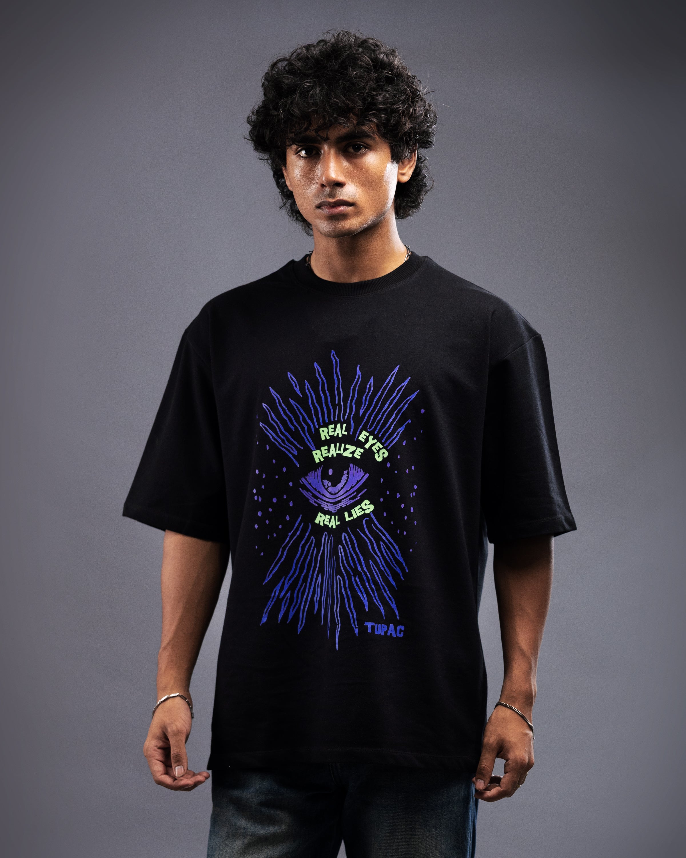 Tupac's Real Eyes Oversized Tee