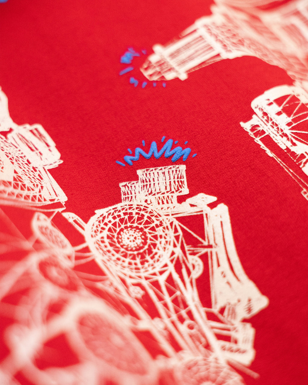 ENGINE EXTINCTION OVERSIZED TEE [RED]