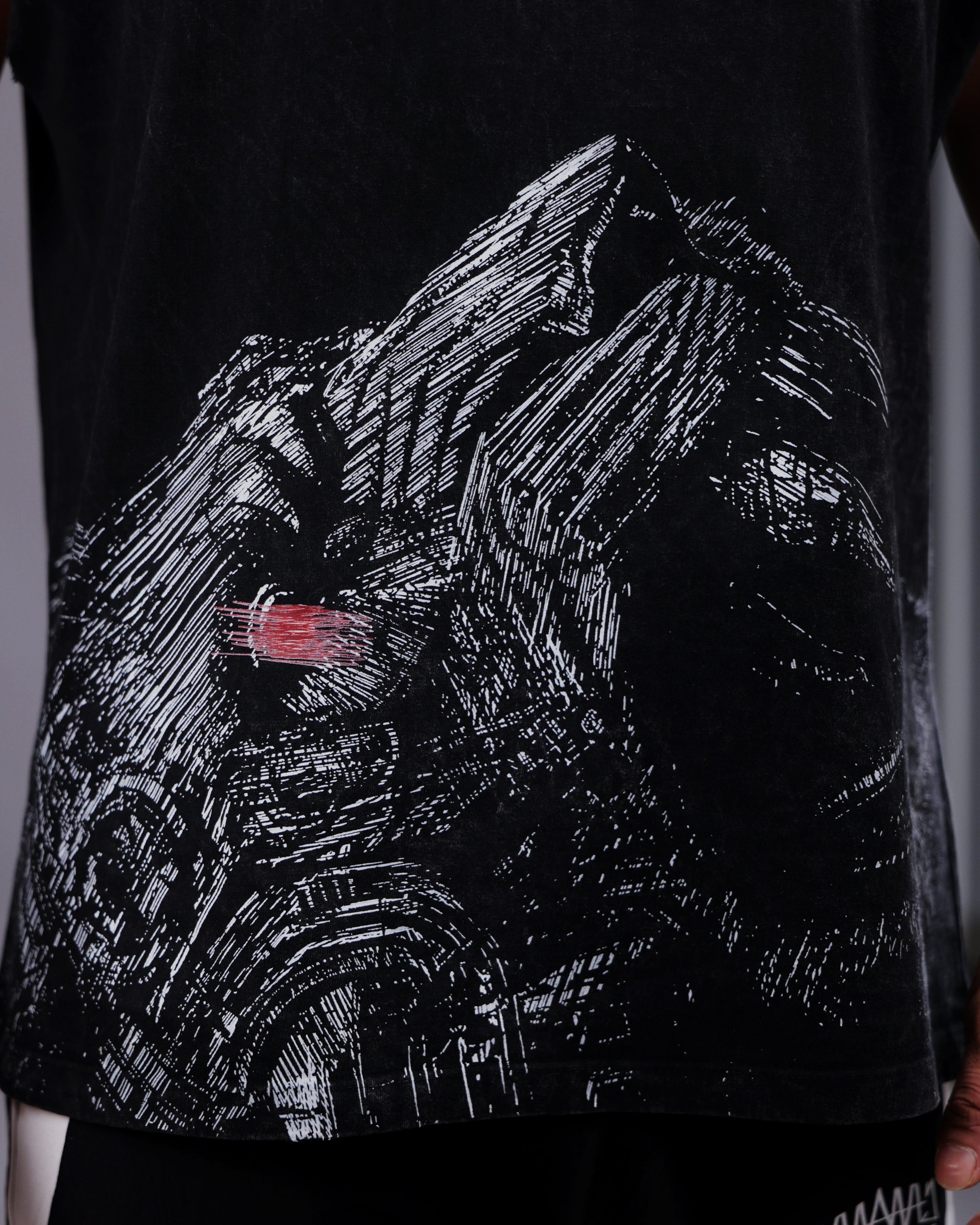 Furry Form Vest Tank [ACID WASHED]