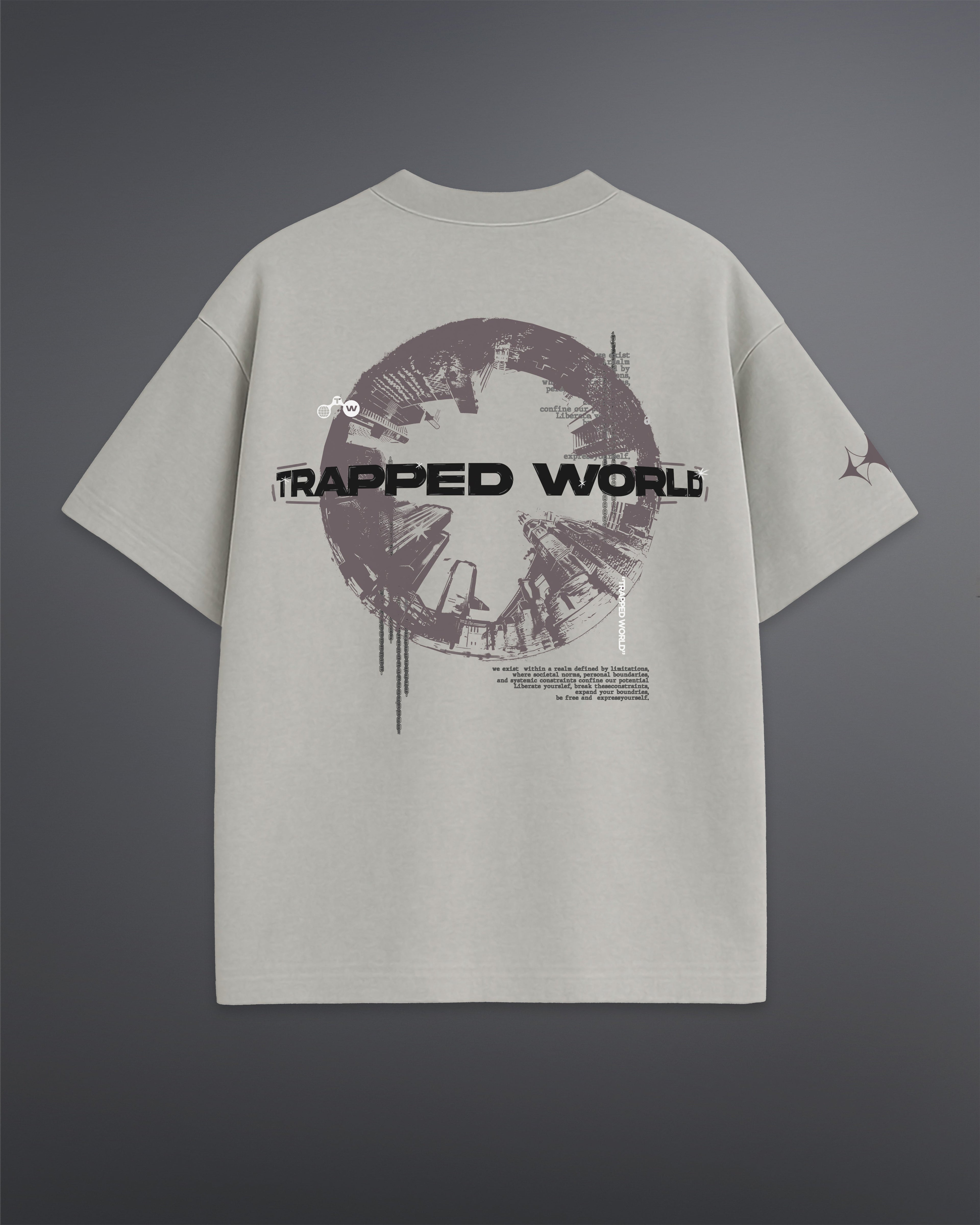 Trapped World Oversized Tee